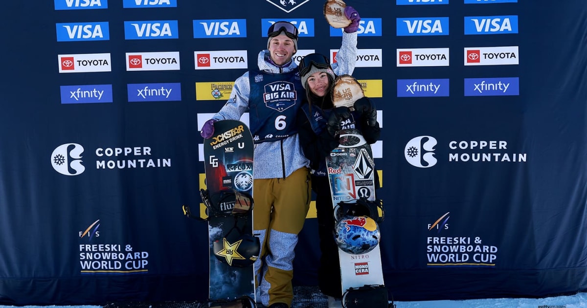 Big Air Snowboarders Chris Corning, Hailey Langland Finish Second